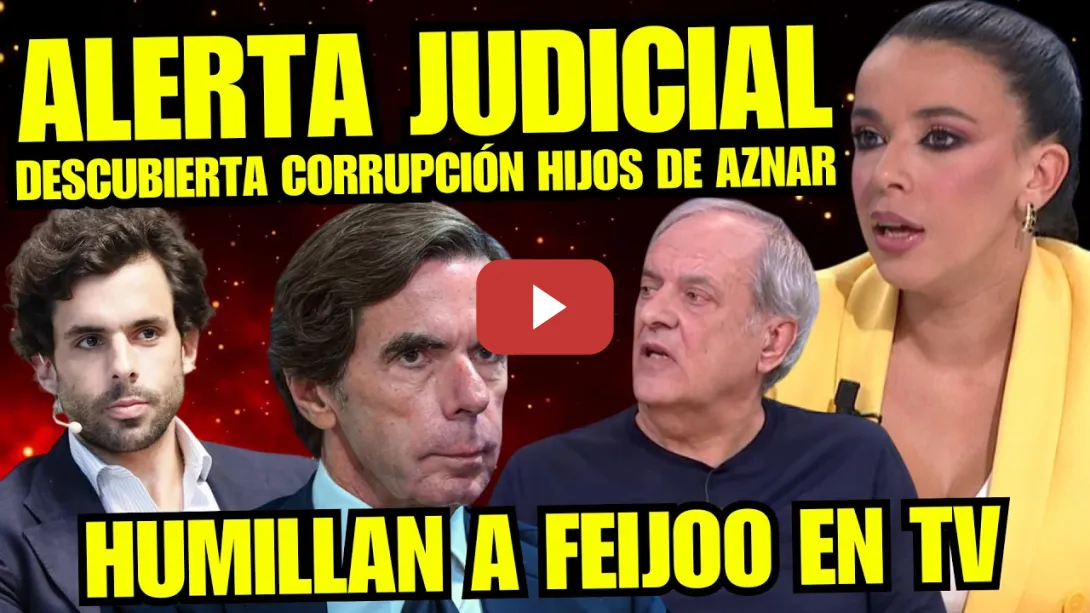 Embedded thumbnail for SARAH SANTAOLALLA FILTRA CORRUPCIÓN HIJOS DE AZNAR FRENTE A LOS BULOS DE LAS HIJAS DE ZAPATERO