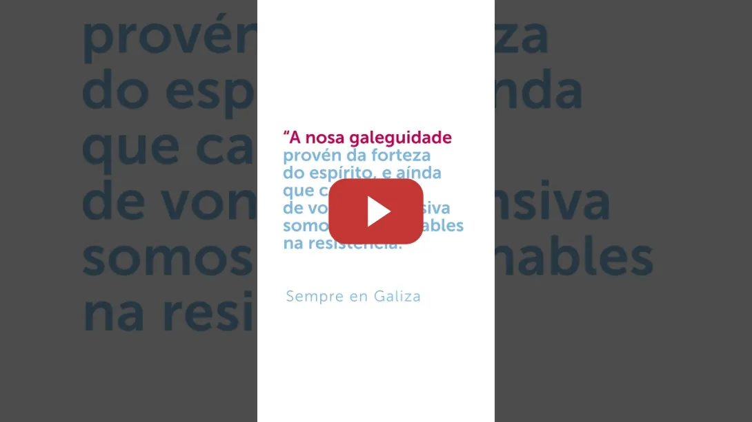Embedded thumbnail for Castelao: &quot;A nosa galeguidade provén da forteza do espírito, e aínda que carecemos de vontade ofe...