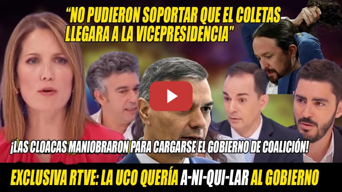 Embedded thumbnail for Intxaurrondo ES--TA--LLA🔥¡Agentes de la UCO querían ANI-QUI-LAR a MIEMBROS del GOBIERNO de COALICIÓN