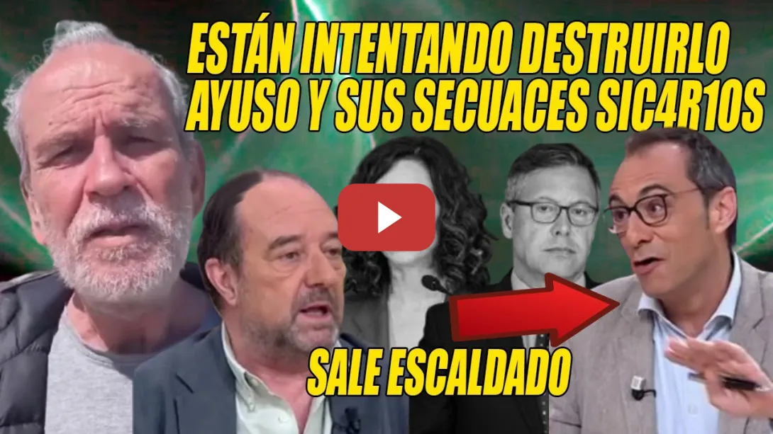 Embedded thumbnail for REAPARECE Willy Toledo con este H0STIAZ0 a Ayuso y sus SECUACES SIC4Rl0S⚡Están INTENTANDO DESTRUIRLO