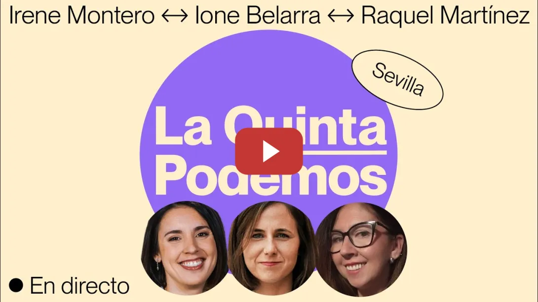 Embedded thumbnail for Ione Belarra, Irene Montero y Raquel Martínez en Sevilla