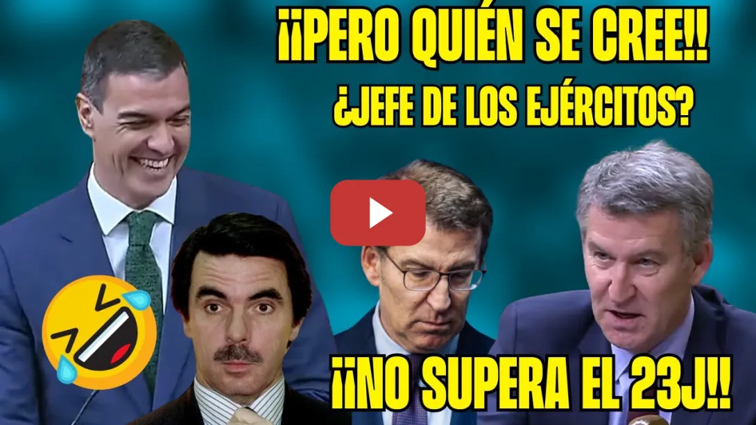 Embedded thumbnail for TODOS se RÍEN de FEIJÓO ¡¡PIDE REUNIRSE con el JEMAD!! &quot;NO soy PRESIDENTE PORQUE NO QUIERO&quot;