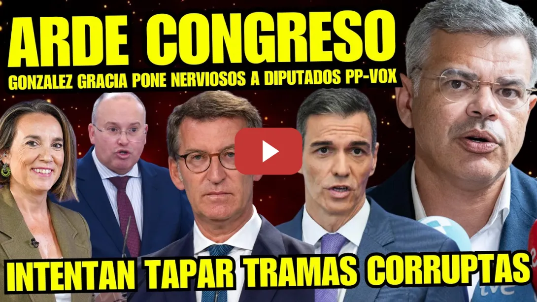 Embedded thumbnail for SOCIALISTA GONZÁLEZ GRACIA PEGA HISTÓRICA BOFETADA EN LA BOCA a PP-VOX por DESTRUIR ESPAÑA