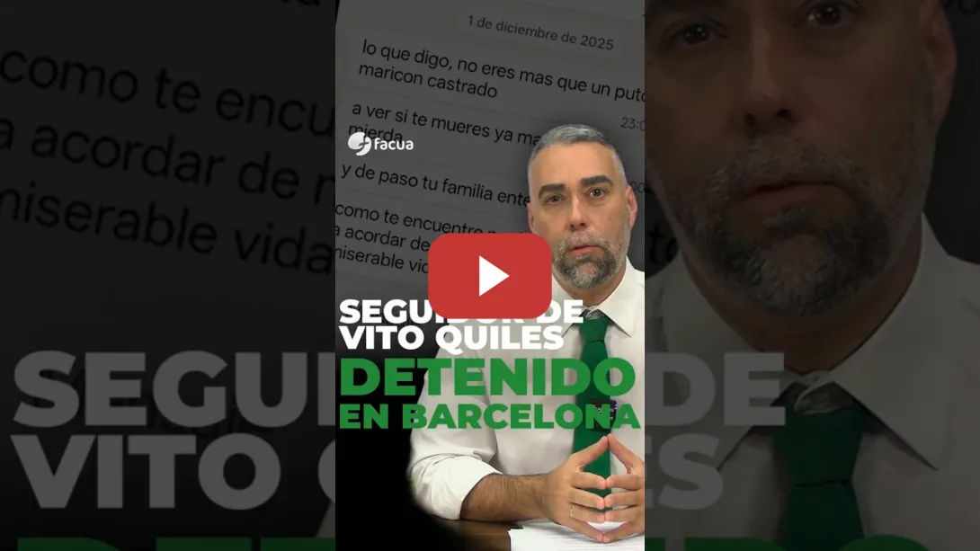 Embedded thumbnail for SEGUIDOR DE VITO QUILES, DETENIDO EN BARCELONA