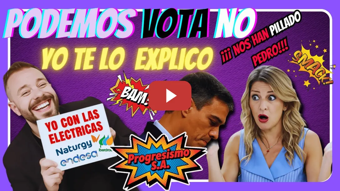 Embedded thumbnail for 🟥⚡ Podemos vota NO al decretazo: era un regalo al oligopolio… y Maestre aún decía que era social 🧢💰🔌