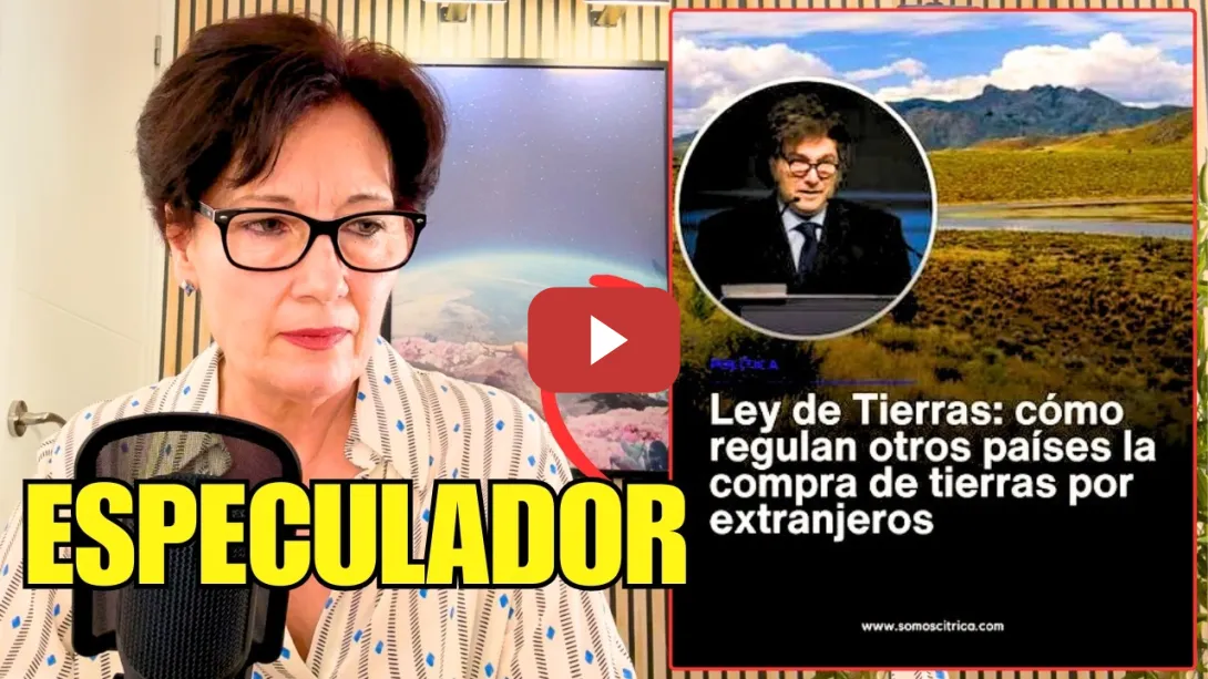 Embedded thumbnail for VENDEPATRIAS: EL PLAN DE MILEI PARA VENDER ARGENTINA A LOS RICOS EXTRANJEROS Y FORRARSE