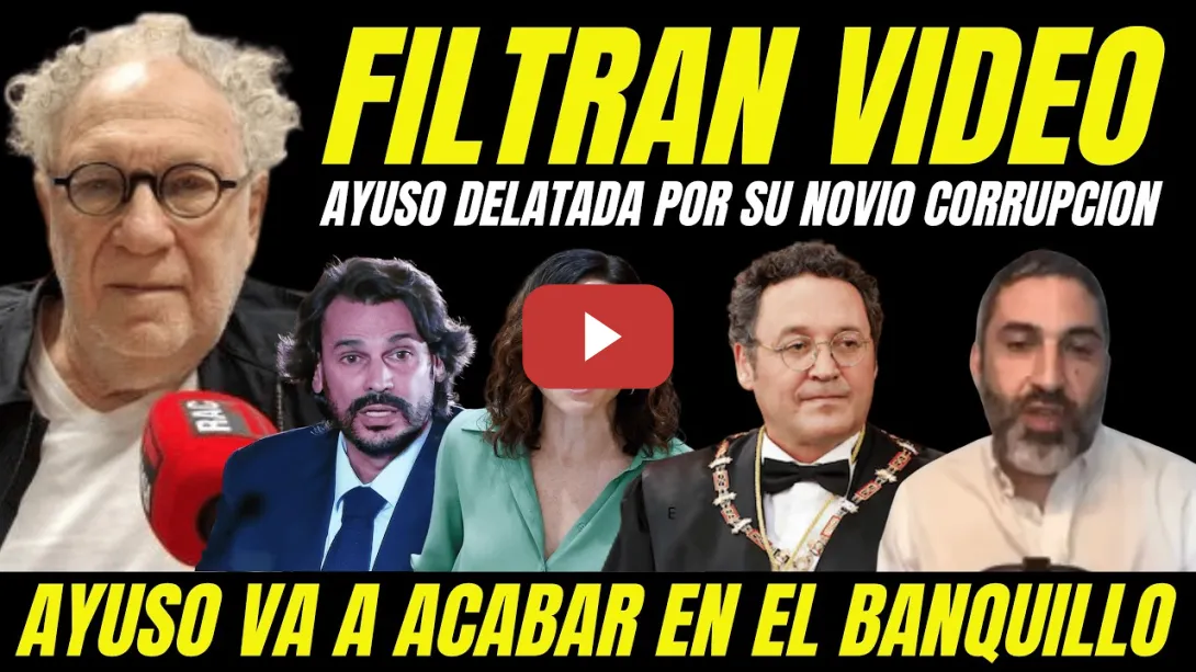 Embedded thumbnail for EXCLUSIVA EKAIZER "FILTRAN AUDIO NOVIO DE AYUSO DELATANDO A AYUSO TRAMA CORRUPCIÓN"