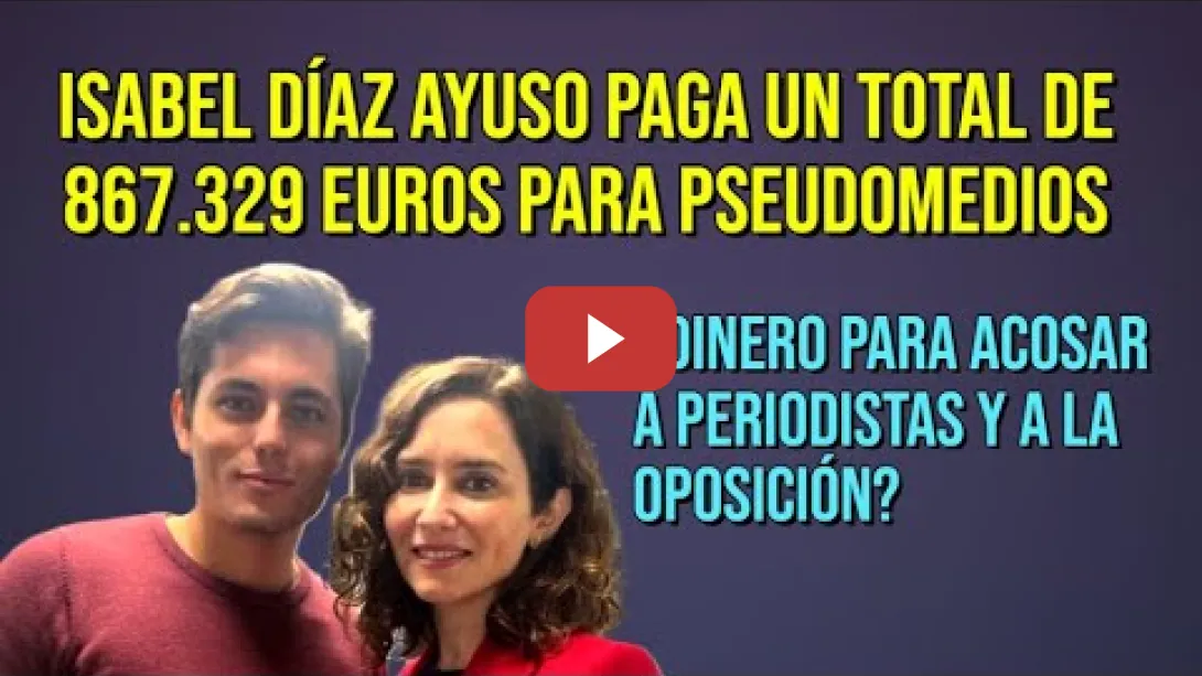 Embedded thumbnail for Ayuso paga con dinero público para que Vito Quiles acose a periodistas y a la oposición