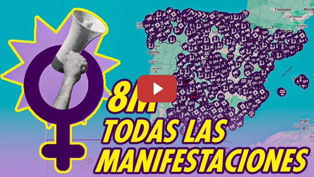 Embedded thumbnail for MÁS DE 1000 CONVOCATORIAS FEMINISTAS ESTE 8M