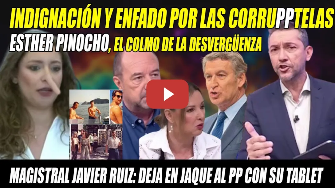 Embedded thumbnail for Esther Muñoz A-BA-TI-DA en DIRECTO💢LECCIÓN de Javier Ruiz ACORRALA al PP💢¡Se COMPRÓ el LEGISLATIVO!