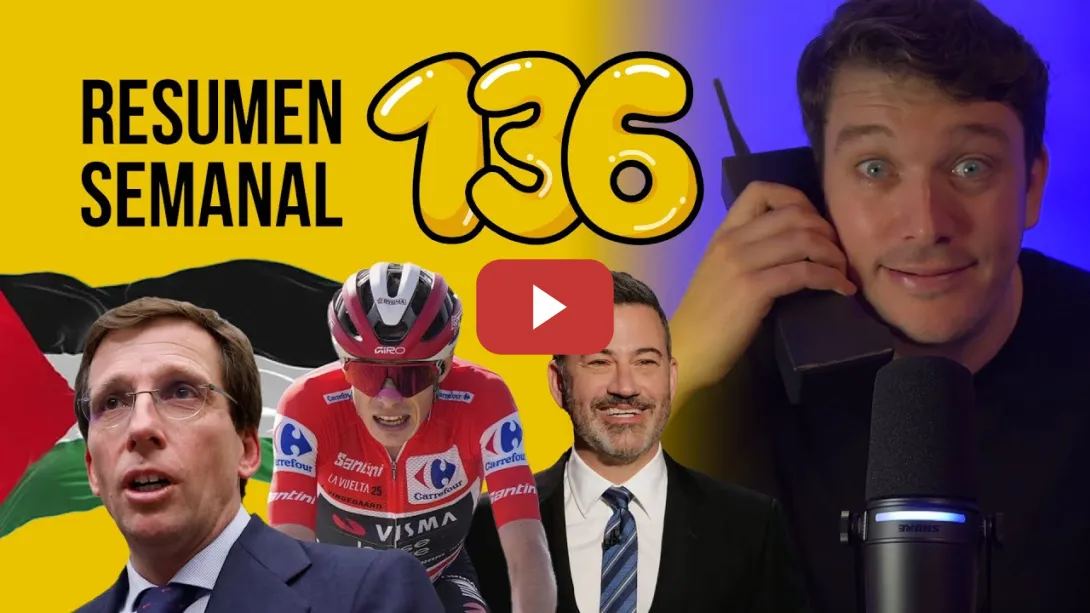 Embedded thumbnail for Vuelta Ciclista, Caye Borroka, Anticorrupción, Jimmy Kimmel, Anguita, Eurovision #ResumenSemanal 136