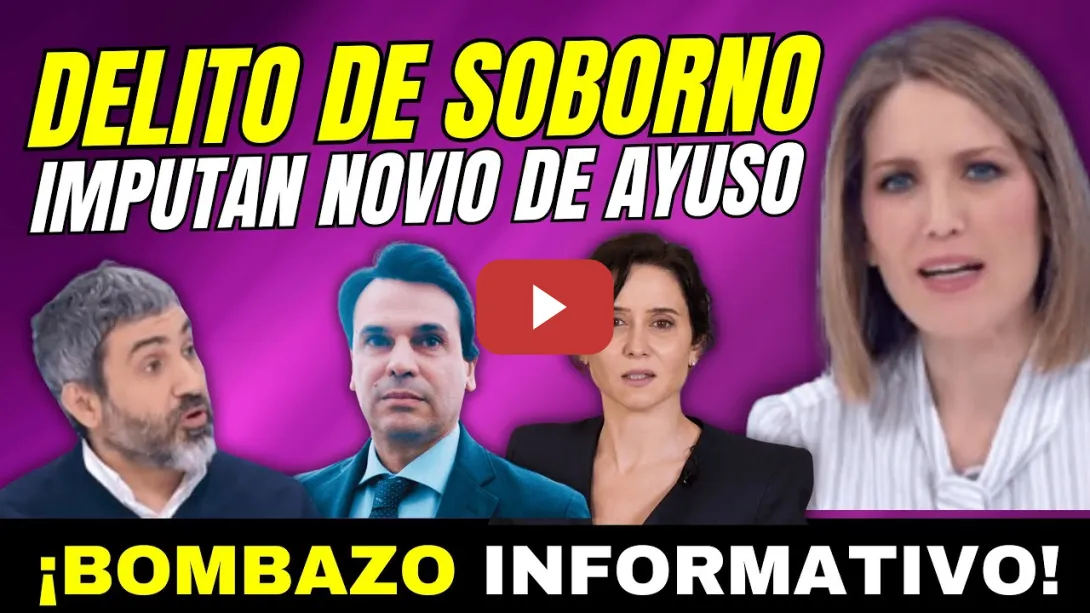 Embedded thumbnail for 💥SILVIA INTXAURRONDO &quot;ACUSA DE CORRUPTO NOVIO AYUSO&quot; IMPUTACIÓN DELITO DE SOBORNO