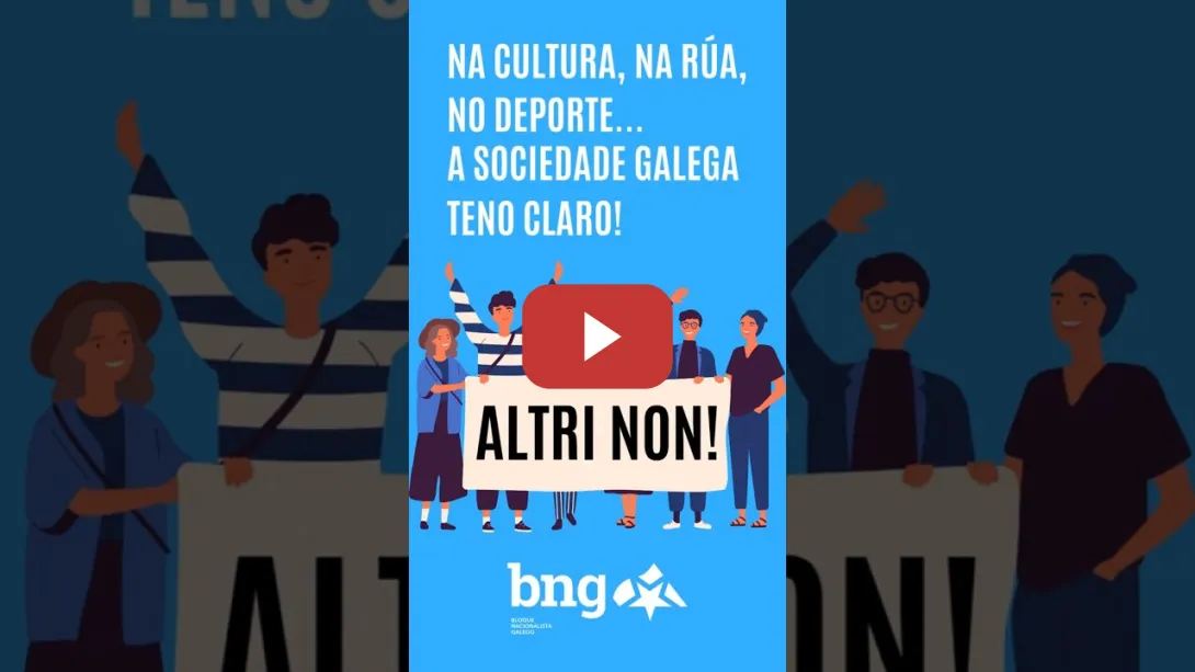 Embedded thumbnail for De norte a sur de Galiza, na cultura, na rúa, no deporte... a sociedade galega teno claro, #ALTRINON