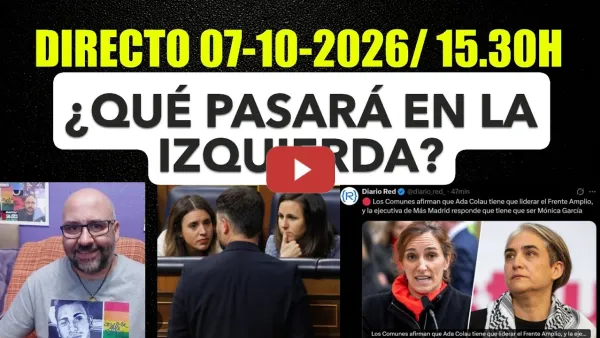Embedded thumbnail for Directo 07 de Octubre de 2026/ 15.30h. Elecciones. ¿Qué pasará en la izquierda?
