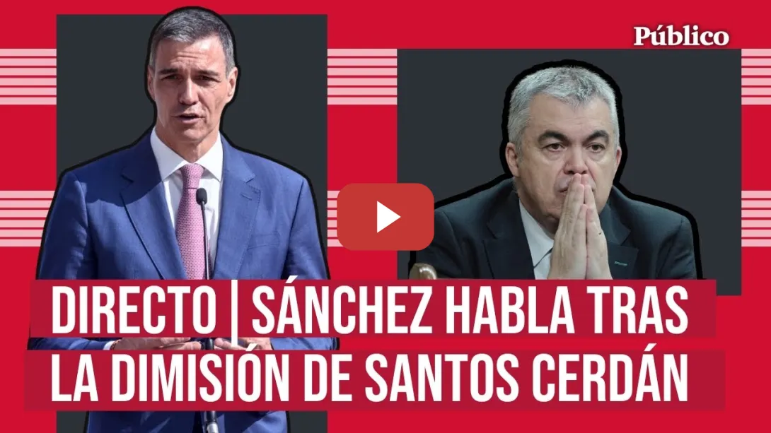 Embedded thumbnail for DIRECTO | Pedro Sánchez comparece desde Ferraz tras la dimisión de Santos Cerdán