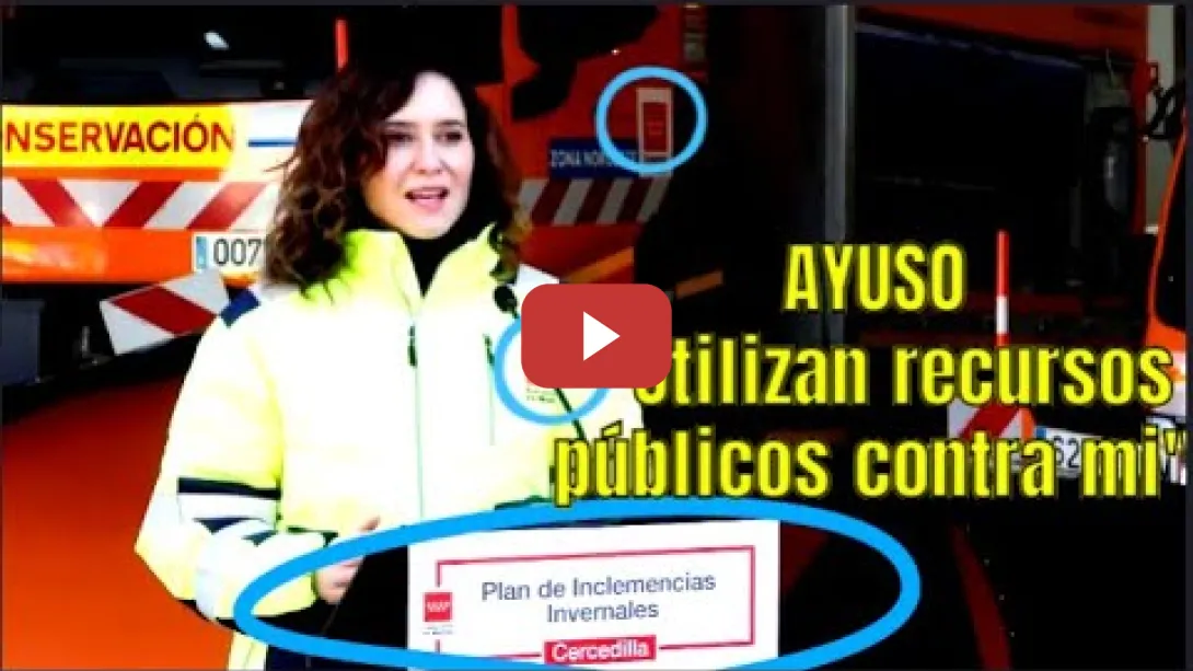 Embedded thumbnail for Ayuso utiliza recursos públicos para atacar a los adversarios políticos, OTRA VEZ!!