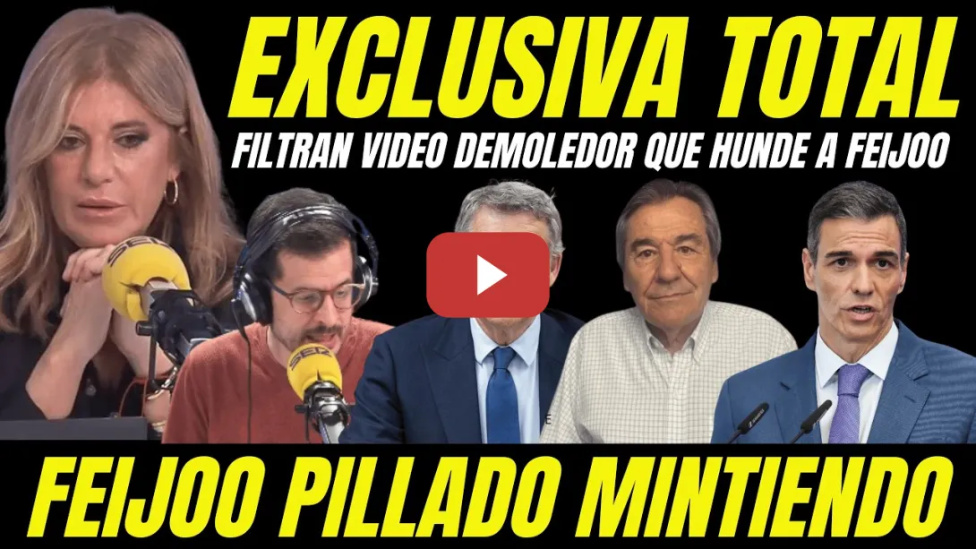 Embedded thumbnail for FILTRAN VIDEO QUE HUNDE A FEIJÓO "PILLADO SOLTANDO BULOS FRAUDE ELECTORAL"