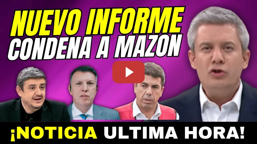 Embedded thumbnail for ¡BOMBA! - MAZÓN CONTRA LAS CUERDAS - VARAPALO JUEZA DANA - LA UNIVERSIDAD TUMBA SUS MENTIRAS