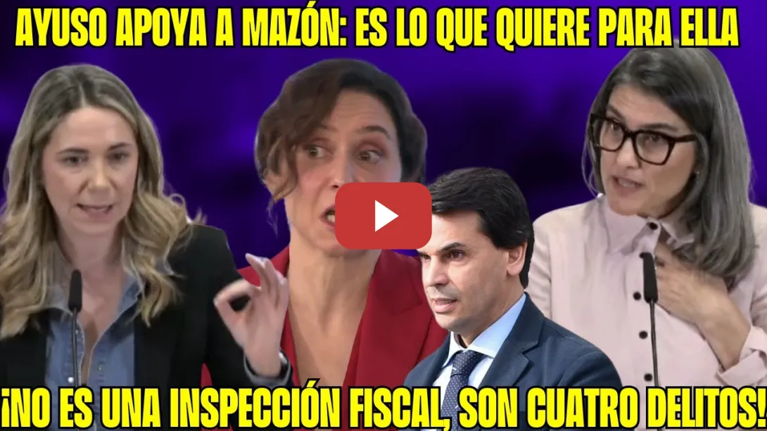 Embedded thumbnail for AYUSO MIENTE sobre su NOVIO &quot;¡Es FRAUDE! CUATRO DELITOS!&quot; DESPRECIA a 7291 Residencias &quot;ANÉCDOTAS&quot;