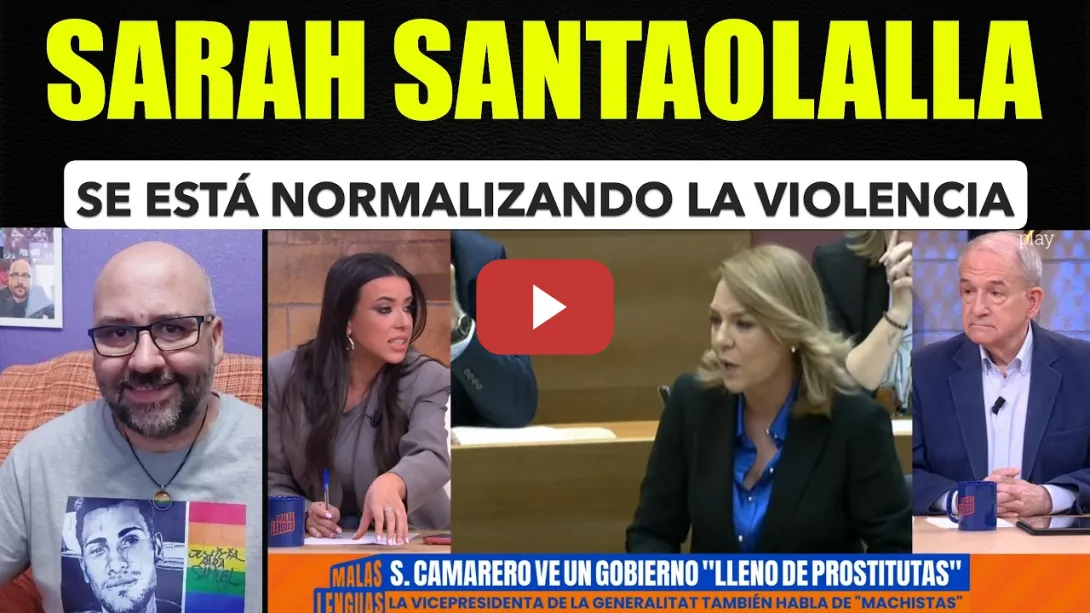Embedded thumbnail for Sarah Santaolalla, se está normalizanndo la violencia.