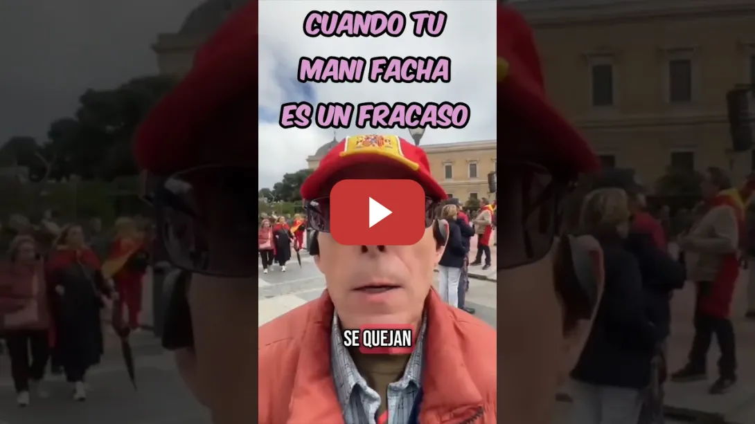 Embedded thumbnail for Señor facha llorando porque su manifestación facha es un fracaso 🤣