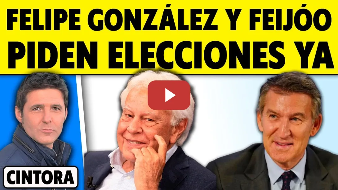 Embedded thumbnail for FELIPE GONZÁLEZ RESPONDE A MALAS LENGUAS SOBRE ELECCIONES ANTICIPADAS: &quot;ME PARECERÍA BIEN&quot;