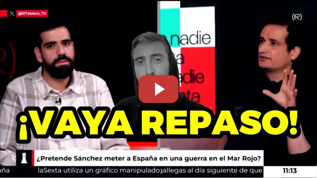 Embedded thumbnail for Raúl Cedillo deja sin palabras a un diputado del PSOE en Canal Red | Rubén Hood