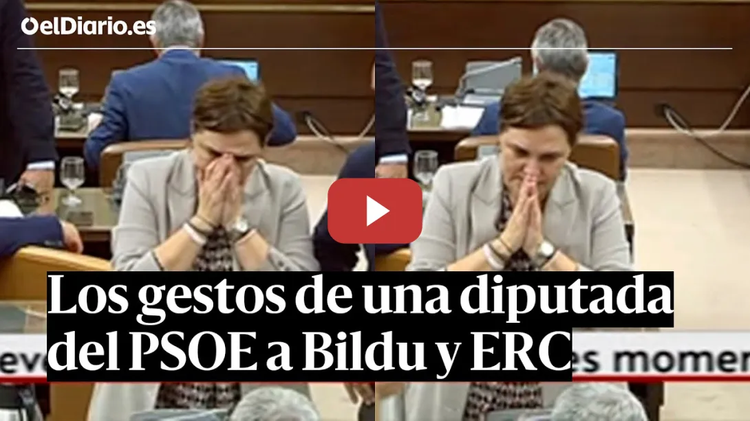 Embedded thumbnail for Los GESTOS de una diputada del PSOE a BILDU y ERC en la Comisión de Hacienda del CONGRESO