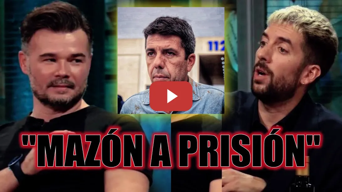 Embedded thumbnail for Gabriel Rufián hunde a Carlos Mazón con este comentario en &quot;La Revuelta&quot;