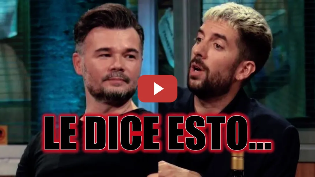 Embedded thumbnail for Gabriel Rufián sorprende a Broncano en &quot;La Revuelta &quot; y se hace viral con este mensaje
