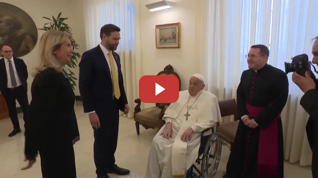 Embedded thumbnail for El papa Francisco recibe a JD Vance en su residencia en el Vaticano