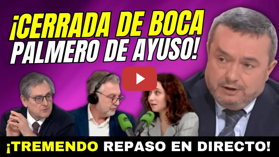 Embedded thumbnail for CHEMA CRESPO REVIENTA A MARHUENDA POR DEFENDER A AYUSO Y SU RIDÍCULO CON CARLOS ALSINA