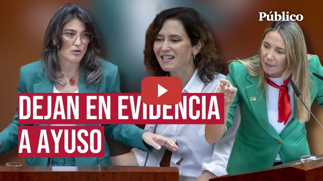 Embedded thumbnail for PSOE y Más Madrid retratan a Ayuso por la situación judicial de su pareja y su defensa de Israel