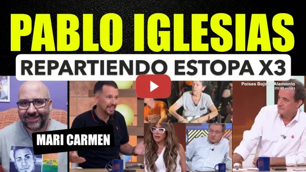 Embedded thumbnail for Pablo Iglesias debate a 3 sobre desahucio de Mari Carmen y las movilizaciones. Muy buena noticia.
