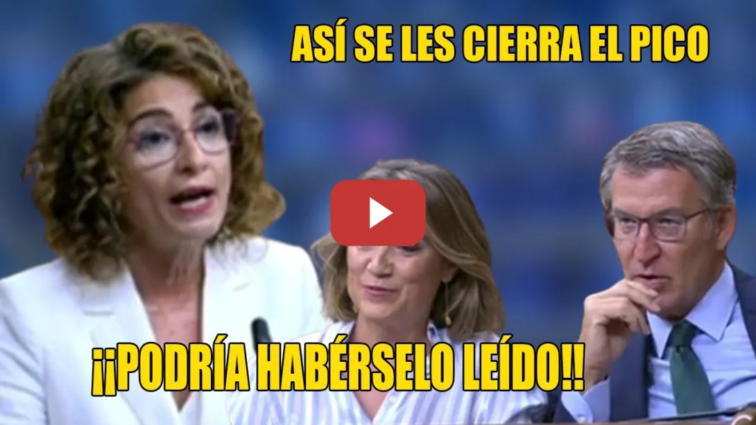 Embedded thumbnail for Montero DEJA PÁLIDA a Cuca Gamarra con este CAPÓN x los NEGOCIOS de los COMPINCHES del PP