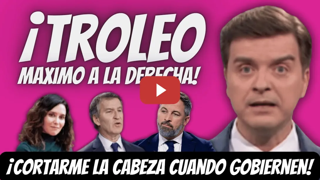 Embedded thumbnail for Marc Giró TROLEA al PP y VOX - ME QUIEREN CORTAR la CABEZA al LLEGAR al PODER