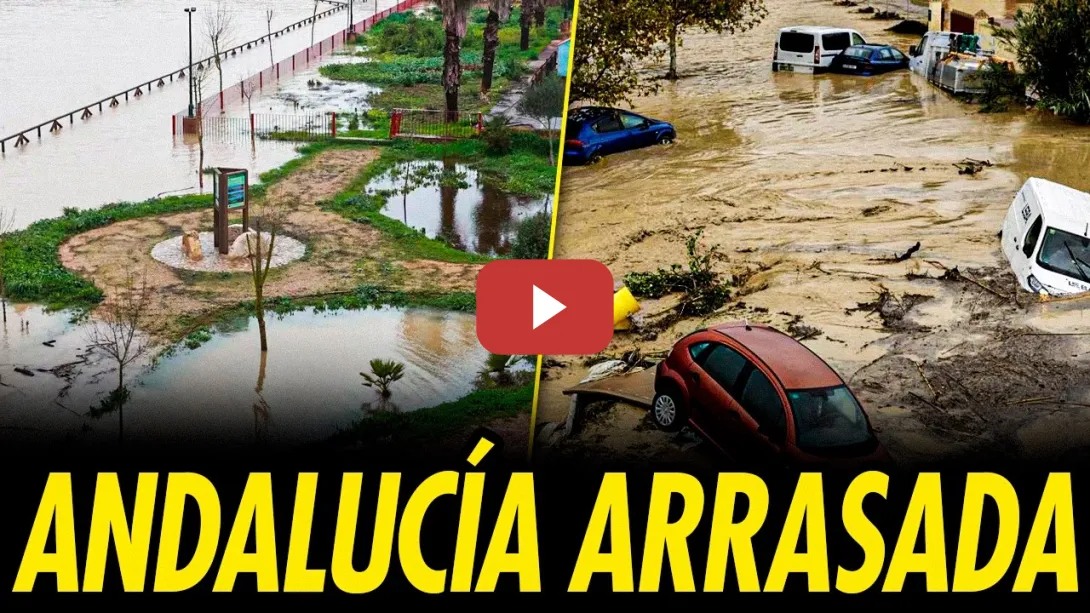 Embedded thumbnail for INUNDACIONES EN ANDALUCÍA: CAOS Y DESALOJOS MASIVOS