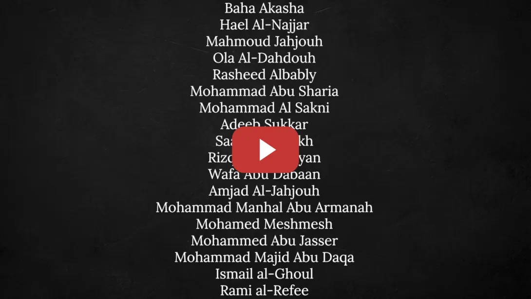 Embedded thumbnail for Esta es la lista de los más de 200 periodistas asesinados en Gaza