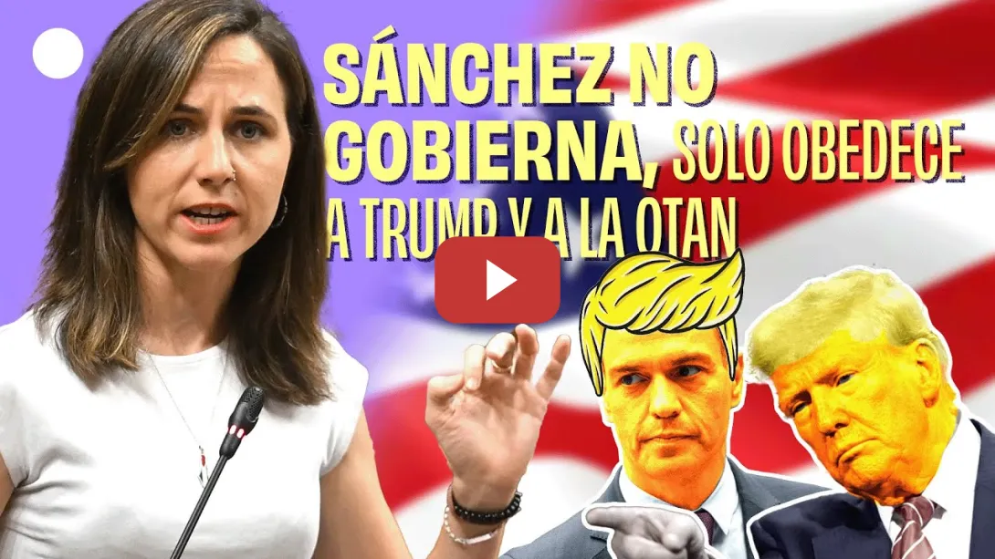 Embedded thumbnail for Ione Belarra exige a Sánchez que no haga caso de lo que pide Trump: AUMENTAR MÁS EL GASTO MILITAR.