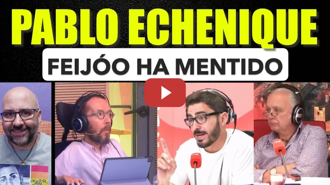 Embedded thumbnail for Pablo Echenique, Feijóo ha mentido. Podemos nunca ha tenido problema con la unidad.
