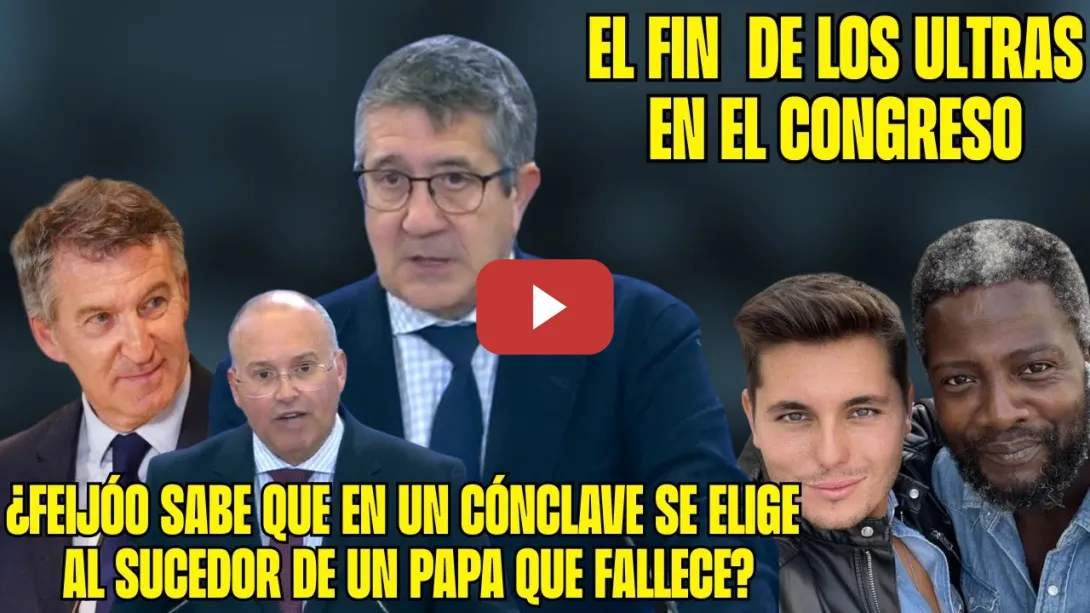 Embedded thumbnail for RIDÍCULO de FEIJÓO con el CÓNCLAVE del PP &quot;DEFUNCIÓN&quot;. Patxi López MACHACA a los AGITADORES ULTRAS!