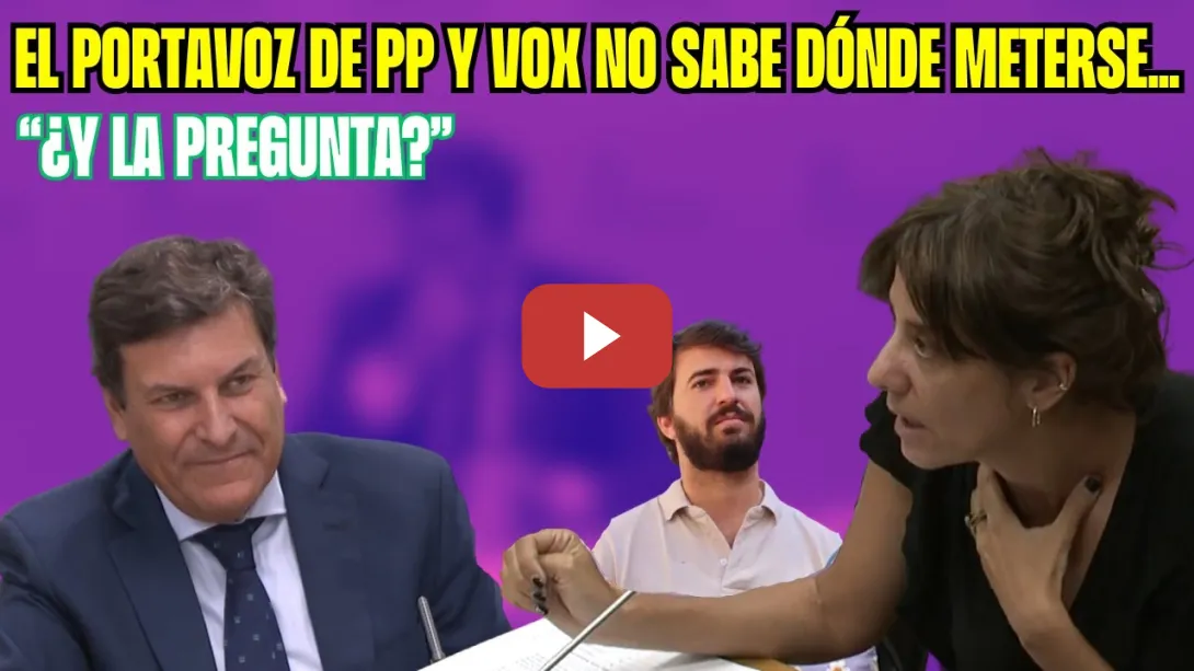 Embedded thumbnail for Esta periodista pone en APRIETOS al portavoz de PP y Vox en CYL tras la ESPANTADA de García-Gallardo