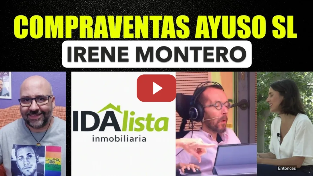 Embedded thumbnail for Ayuso quiere vivir de lujo a costa de los madrileños. Irene Montero habla de su vida.