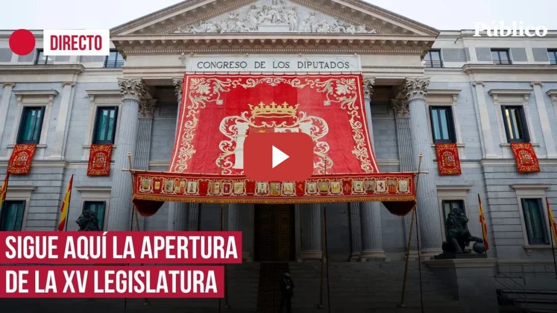 Embedded thumbnail for 🔴 DIRECTO | Sigue aquí la sesión de apertura de la XV legislatura