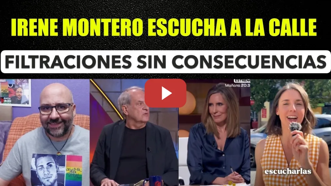 Embedded thumbnail for Irene Montero en la calle y asume las críticas. Periodismo filtrador.