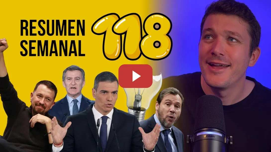 Embedded thumbnail for Apagón en España, Feijóo en Falcon, el bar de Iglesias y Óscar Puente reparte #ResumenSemanal 118