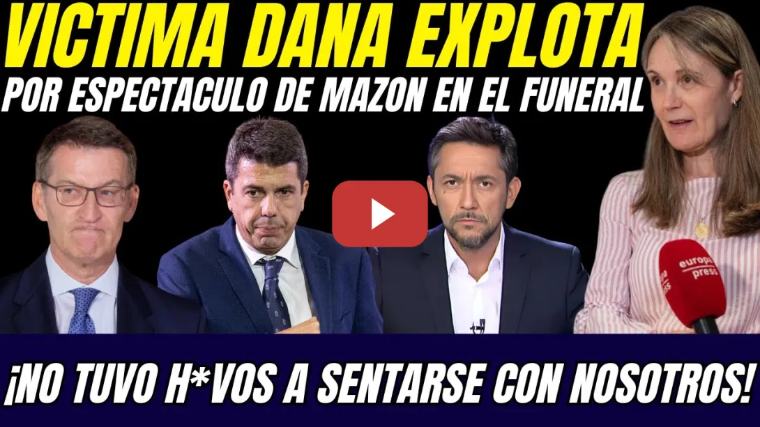 Embedded thumbnail for 💥 Javier Ruiz DESTAPA BURLAS de Mazon a las VICTIMAS en el FUNERAL: ¡DESPRECIABLE y ASESINO!