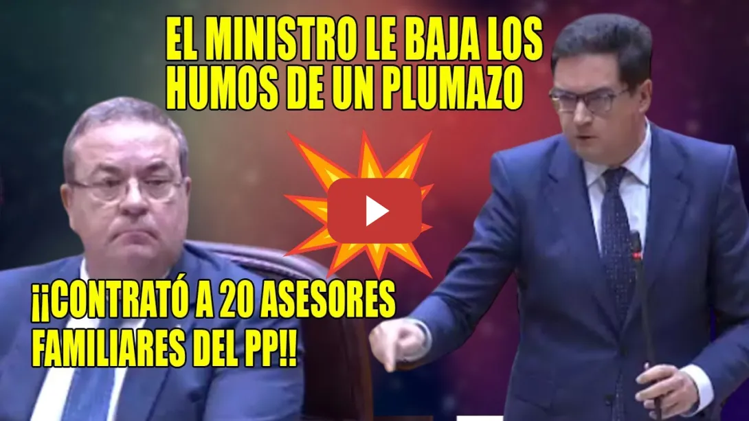 Embedded thumbnail for Óscar López LE BAJA los HUMOS a Monago, q CAE en su PROPIA TRAMPA🔥 ¡CONTRATÓ a 20 FAMILIARES del PP!