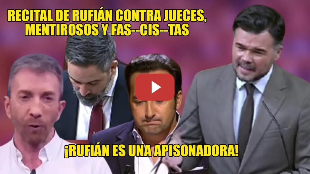 Embedded thumbnail for RECITAL de Gabriel Rufián👏APLASTA a Pablo Motos, Ikér Jiménez, Abascal, Feijóo👏Parece el VENTORRO
