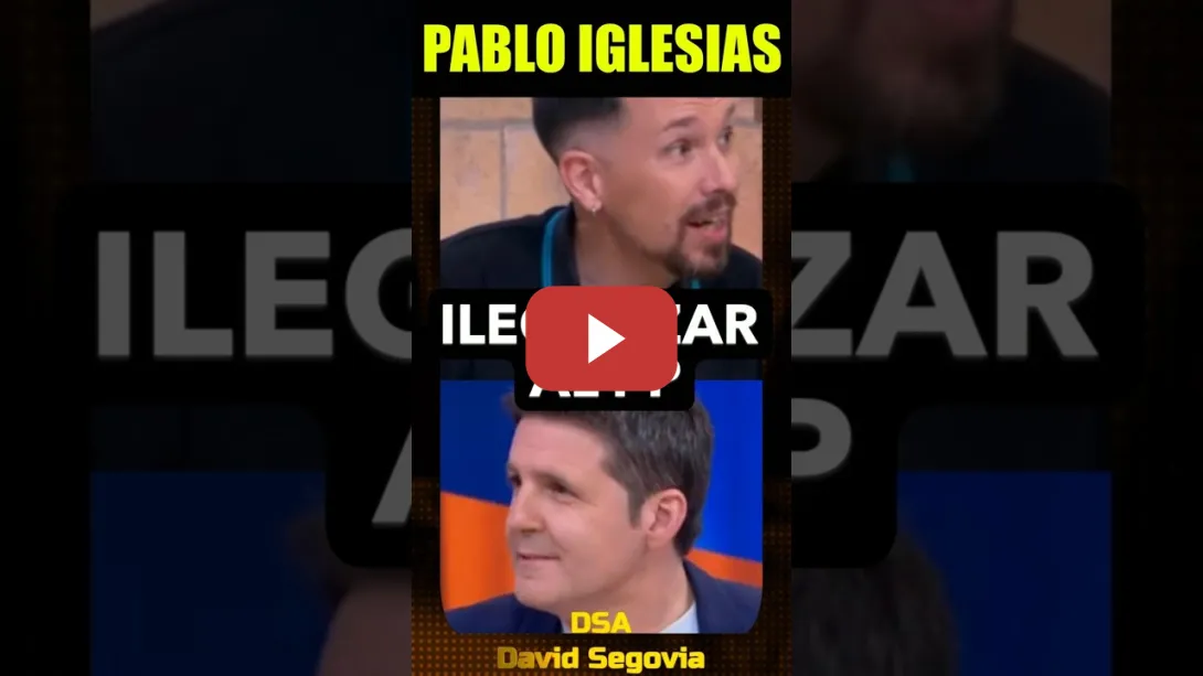 Embedded thumbnail for Pablo Iglesias, Ilegalizar al PP.